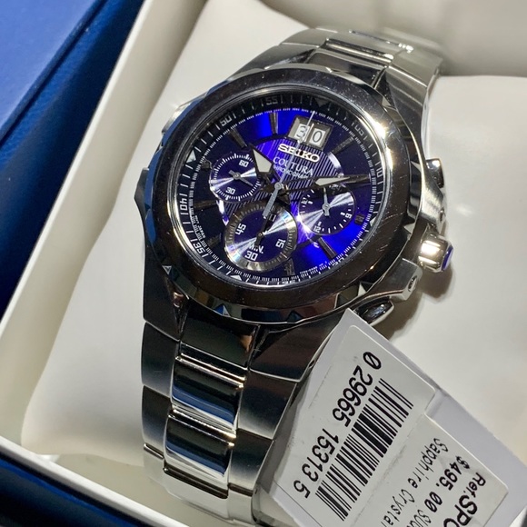New Seiko Coutura Chronograph Marine Blue Dial - Picture 5 of 9